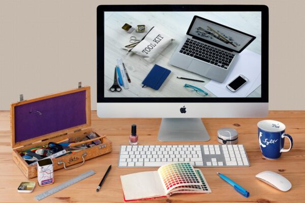 communication, workplace, imac, desktop, creative, computer, mockup, mac, apple, design, handicraft tools, keyboard, mouse, desk, monitor, graphic designer, screen, cordless, color table, tone atlas, pencils, graphic designer, graphic designer, graphic designer, graphic designer, graphic designer